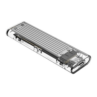 Orico Orico behuizing voor M.2 NVMe PCIe SSD (max. 80mm, tot 2 TB) - USB3.1 / zilver
