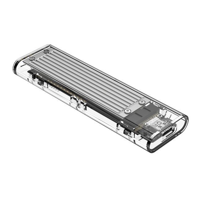 Orico behuizing voor M.2 NVMe PCIe SSD (max. 80mm, tot 2 TB) - USB3.1 / zilver
