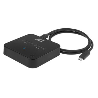 ACT ACT Dual Bay Docking Station voor M.2 NVMe/PCIe SSD - USB3.1 (10 Gbps) / zwart