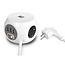 ACT stekkerdoos met 3 contacten en 3x USB-A / wit - 1,5 meter