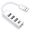 ACT USB hub met 4 poorten - USB2.0 - busgevoed / wit - 0,10 meter