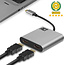 ACT USB-C naar 2x HDMI 4K 30Hz adapter / aluminium - 0,15 meter