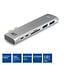 ACT USB-C/Thunderbolt 3 naar HDMI 4K 30Hz, 2x USB-A, USB-C 10Gbps, USB-C PD 100W en (Micro) SD adapter / aluminium