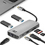 ACT USB-C naar HDMI 4K 30Hz, 2x USB-A, USB-C PD 60W, RJ45 en (Micro) SD adapter / aluminium - 0,15 meter