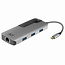 ACT USB-C naar HDMI 4K 30Hz, 3x USB-A, USB-C PD 60W en RJ45 adapter - compact / aluminium / 0,15 meter