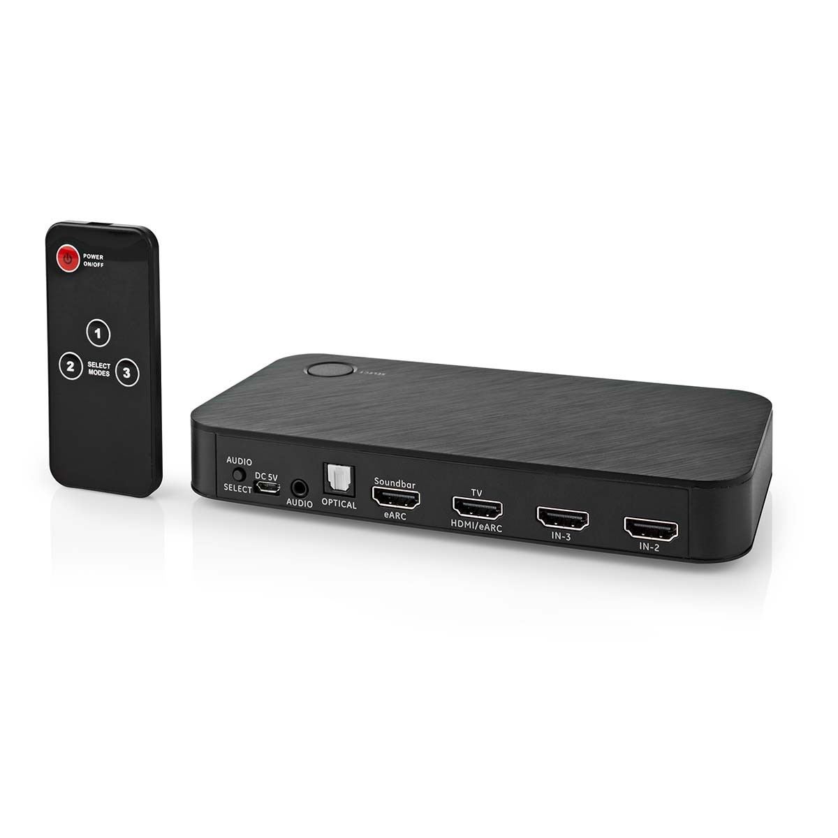 Digitale Audioconverter | 2-wegs | Input: DC Power / 3x HDMI© Input | Output: 1x 3,5 mm / 1x TosLi