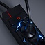 Brennenstuhl Gaming stekkerdoos met 5 contacten, 2x USB-A en LED-verlichting / zwart - 1,5 meter