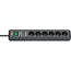 Brennenstuhl Secure-Tec stekkerdoos met 6 contacten en overspanningsbeveiliging / zwart - 2 meter