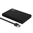 ACT HDD behuizing voor 2,5'' SATA HDD/SSD - USB3.0 (5 Gbps) - kunststof (toolless) / zwart
