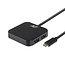 ACT USB-C hub met 4 poorten - externe voeding - USB3.0 / zwart - 0,50 meter