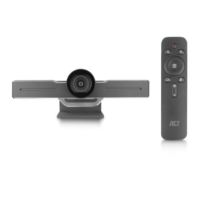 ACT USB conference camera / webcam met microfoon en standaard/klem - Full HD / zwart - 3 meter