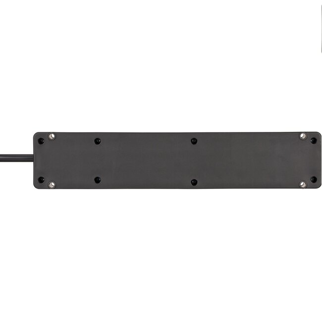 Brennenstuhl Bremounta montage stekkerdoos met 4 ruime contacten / zwart - 1,5 meter