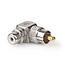 Nedis Premium Tulp haakse audio/video adapter - verguld (metaal)