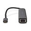 Nedis USB-C naar HDMI 4K 60Hz, USB-A en RJ45 adapter / grijs - 0,20 meter