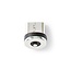 Nedis Micro USB + USB-C naar USB-A kabel met magneetconnector - USB2.0 - tot 2A / zwart - 2 meter