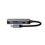 Nedis USB-C naar HDMI 4K 30Hz, USB-A en USB-C PD 100W adapter / grijs - 0,10 meter
