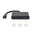 Nedis USB-C naar HDMI 4K 30Hz, USB-A en USB-C adapter / zwart - 0,10 meter