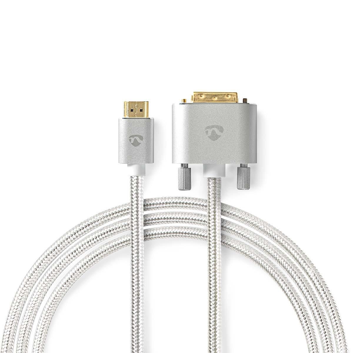 HDMI™ Kabel | HDMI™ naar DVI-D 24+1-Pins Male | 2 m | 1 stuks - CCTB34800AL20