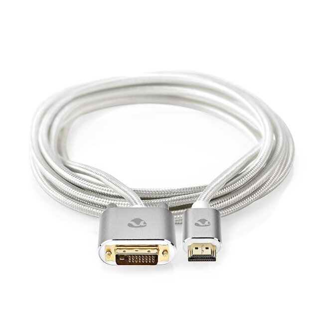 Nedis Profigold DVI-D Dual Link - HDMI kabel / aluminium - 2 meter
