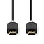 Nedis HDMI kabel - HDMI2.0 (4K 60Hz + HDR) / zwart - 0,50 meter