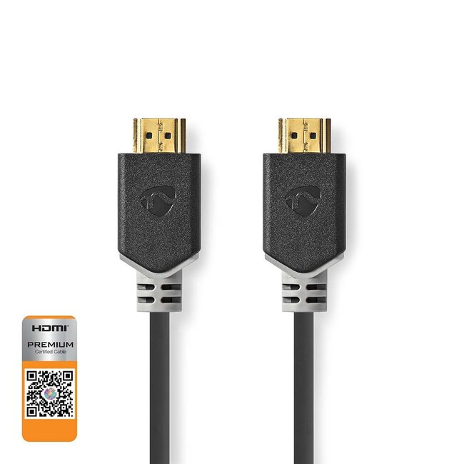 Nedis HDMI kabel - HDMI2.0 gecertficeerd (4K 60Hz HDR) / zwart - 5 meter