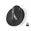 Nedis ergonomische compacte draadloze USB muis - 800-1600 DPI / zwart