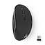 Nedis ergonomische draadloze USB muis - 800-1600 DPI / zwart