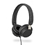 Nedis Stylish Fabric on-ear stereo hoofdtelefoon met vaste kabel / zwart - 1,2 meter