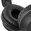 Nedis Stylish Fabric on-ear stereo hoofdtelefoon met vaste kabel / zwart - 1,2 meter