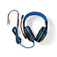 Nedis Gaming UPIA 4-in-1 Combo kit - Toetsenbord, headset, muis en muismat / zwart/blauw