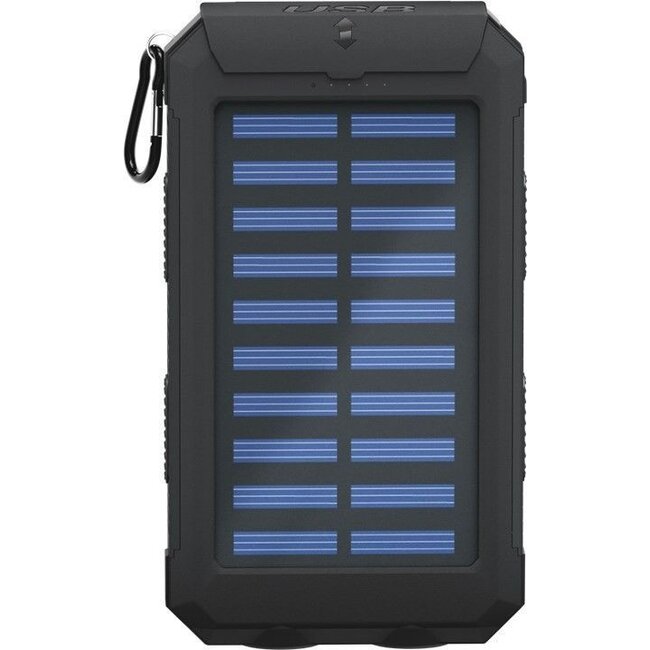 Goobay Solar Outdoor Powerbank met 2x USB-A (max. 2A) - 8.000 mAh / zwart