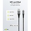 Goobay 8-pins Lightning naar USB-A kabel - USB2.0 - tot 12W / nylon - 0,50 meter