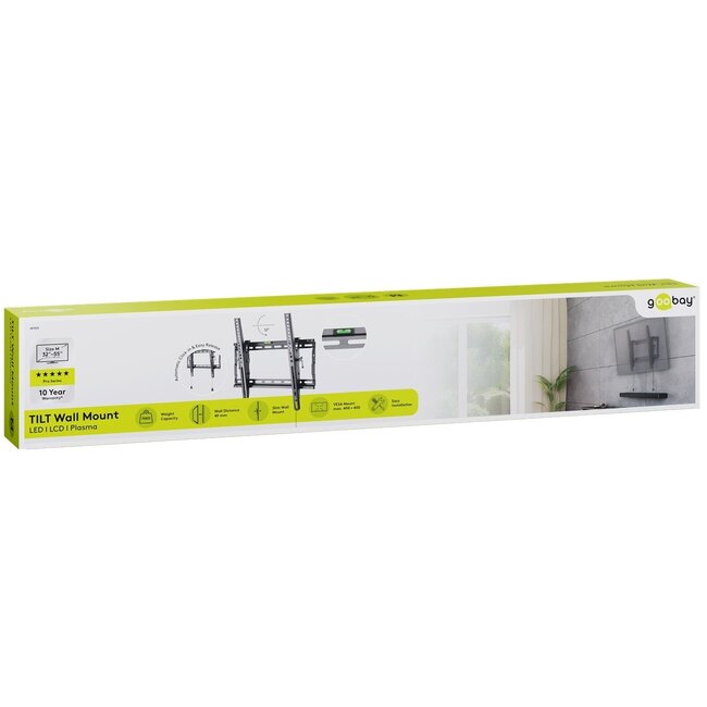 Goobay Pro series Tilt M muurbeugel voor schermen tot 55 inch / vast