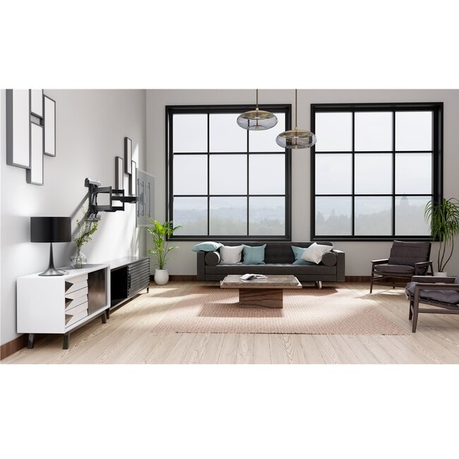 Goobay Pro series Full Motion L muurbeugel met extra lange arm voor schermen tot 70 inch / 3 draaipunten