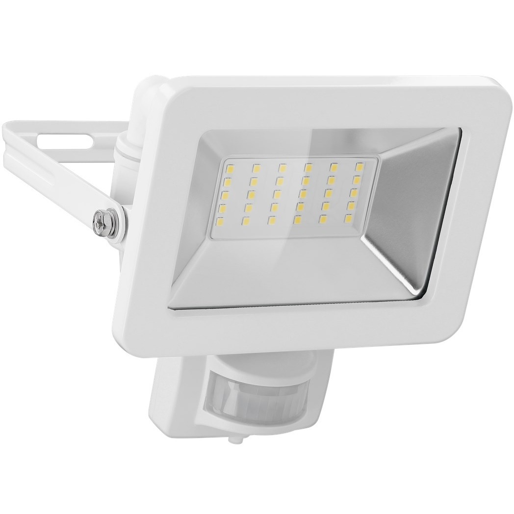 Goobay LED Buiten Spotlight met Bewegingsdetector Wit, 30 Watt - 2550 Lumen