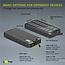 Goobay Powerbank Fast Charge Solar met 2x USB-A en 1x USB-C (max. 3A) - 20.000 mAh / zwart