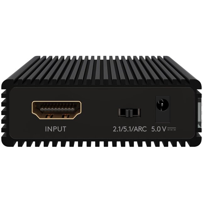 Goobay HDMI naar stereo en 5.1 audio extractor met ARC converter - HDMI2.0 (4K 60Hz) / zwart