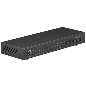 Goobay HDMI matrix schakelaar 4 naar 2 met audio extractor en ARC converter - HDMI1.4 (4K 30Hz) / zwart
