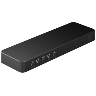 Goobay Goobay HDMI matrix schakelaar 4 naar 2 met audio extractor en ARC converter - HDMI2.0 (4K 60Hz + HDR) / zwart