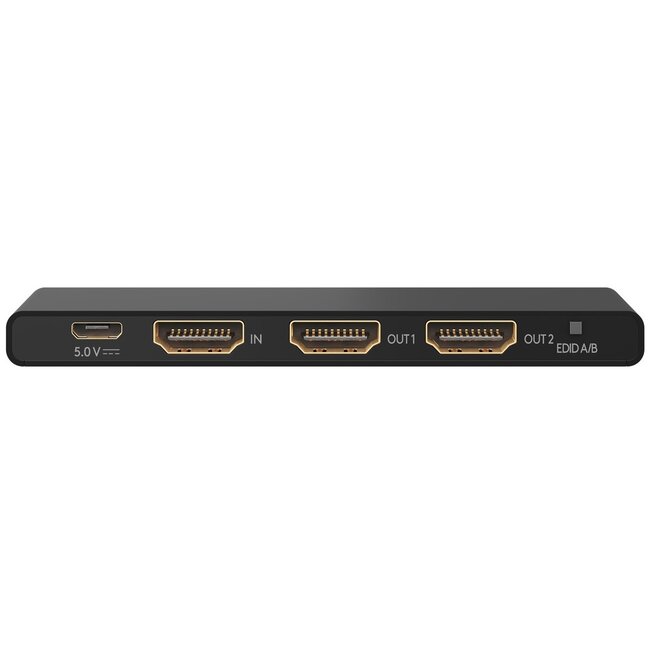 Goobay HDMI splitter 1 naar 2 - HDMI2.0 (4K 60Hz + HDR) / zwart