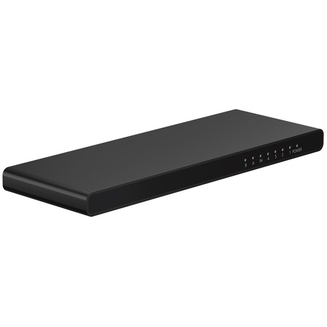 Goobay HDMI splitter 1 naar 4 - HDMI2.0 (4K 60Hz + HDR) / zwart