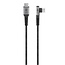 Goobay USB-C naar USB-C haaks (links/rechts) kabel - USB2.0 - tot 60W / nylon - 2 meter