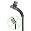 Goobay USB-C naar USB-C haaks (links/rechts) kabel - USB2.0 - tot 60W / nylon - 2 meter