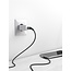 Goobay USB-C naar USB-C haaks (links/rechts) kabel - USB2.0 - tot 60W / nylon - 2 meter