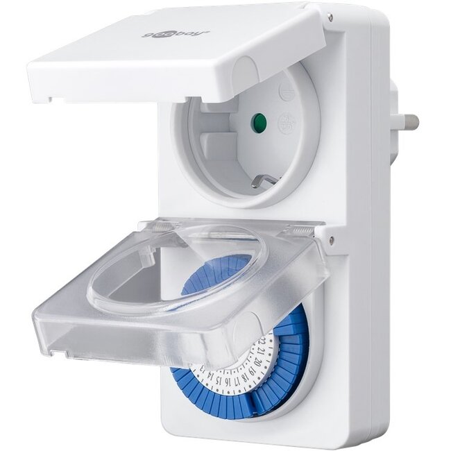 Goobay tijdschakelklok - mechanisch (48 schakelingen per 24u) - voor buiten (IP44) / wit