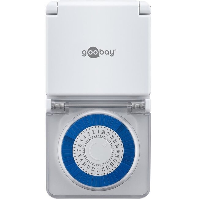 Goobay tijdschakelklok - mechanisch (48 schakelingen per 24u) - voor buiten (IP44) / wit