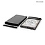 Nedis HDD behuizing voor 2,5'' SATA HDD/SSD - USB-A/USB-C - USB3.0 / aluminium