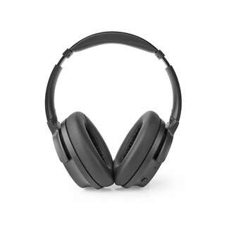 Nedis Nedis premium stereo over-ear Bluetooth hoofdtelefoon met microfoon en Active Noise Cancelling / zwart