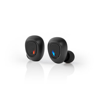 Nedis Nedis premium True Wireless Stereo in-ear Bluetooth earphones met microfoon en opbergcase - Micro USB + draadloos laden / zwart