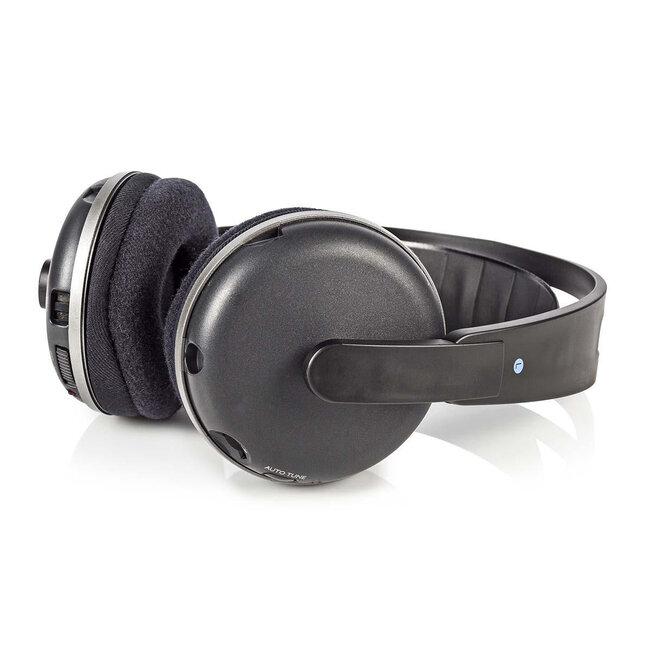Nedis draadloze stereo over-ear RF hoofdtelefoon met oplaadstation / zwart
